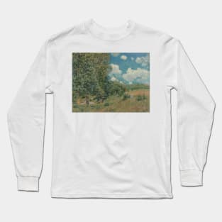 The Road from Versailles to Saint-Germain by Alfred Sisley Long Sleeve T-Shirt